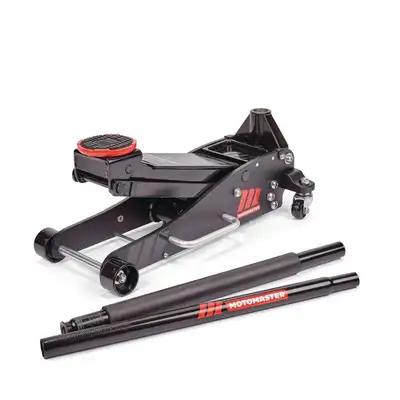 This is a new MotoMaster car jack with a 2.5-ton capacity, perfect for your vehicle maintenance need...