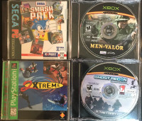 PC games (Sega, Playstation, Xbox)