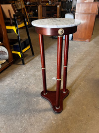Marble top plant stand 