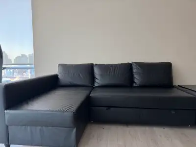IKEA Sofa Bed (FRIGHTEN) + Table (LACK), View more
