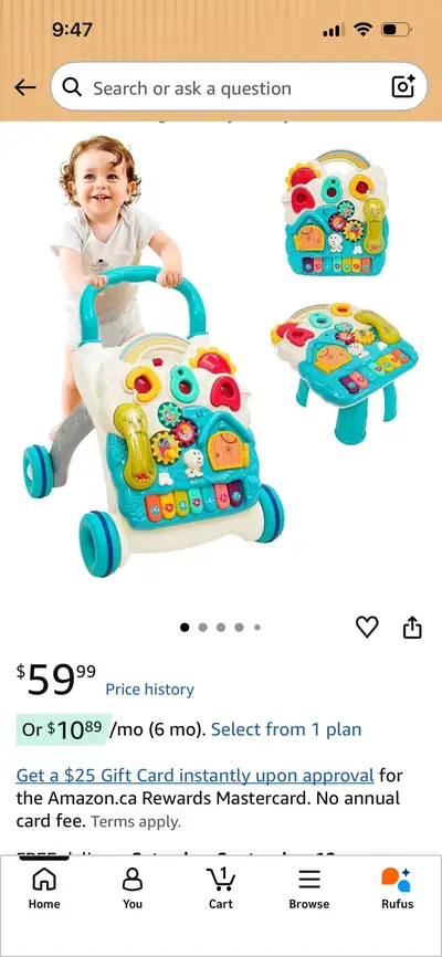Ark Miido 3-in-1 Sit-to-Stand Learning Walker, View more