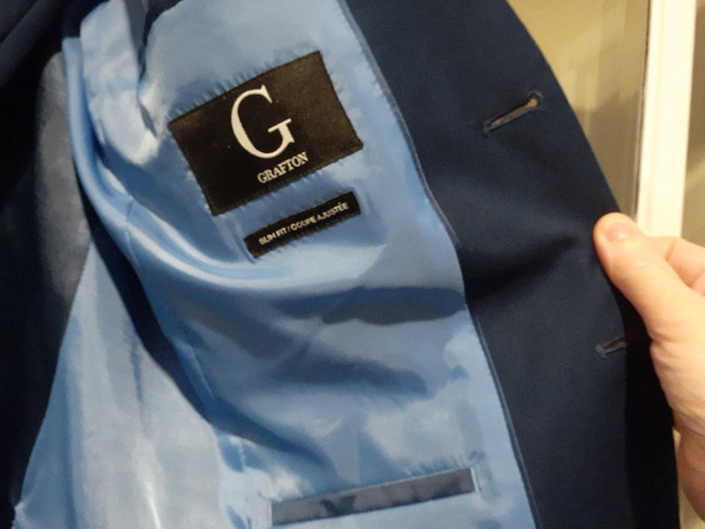 Navy Blue Suit, Grade 8 Grad in Men's in Grand Bend - Image 2