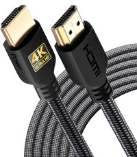 4K HDMI Cable | High Speed, Braided Nylon & Gold Connectors