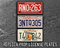 The Fast and the Furious Paul Walker 3xMetal License Plate Combo