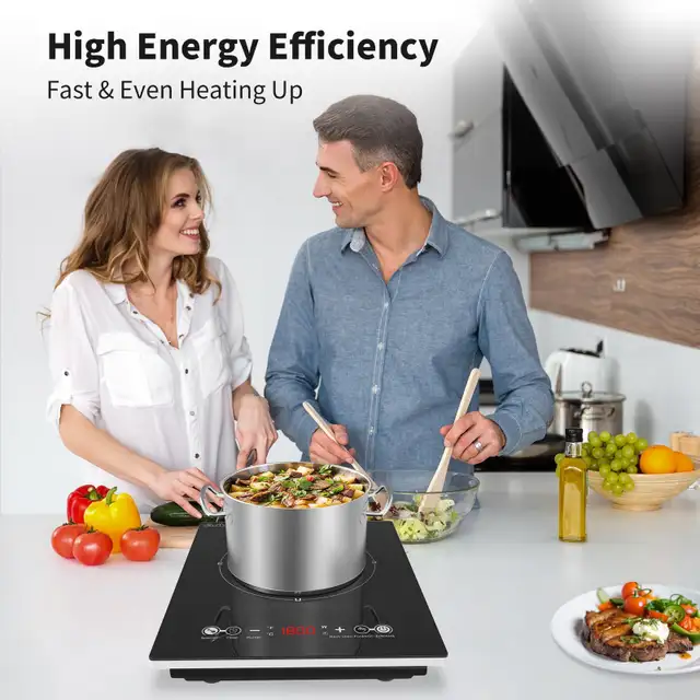 VBGK Portable Electric Induction Cooktop - 1800W in Stoves, Ovens & Ranges in Markham / York Region - Image 3