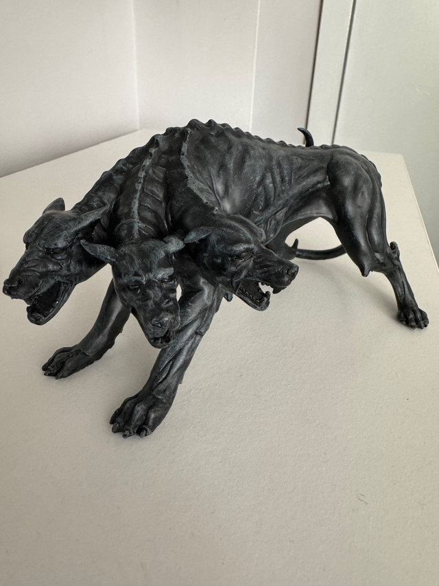 Faux Stone Greek Guardian Hydra Hound Dogs Of Hades Cerberus  in Arts & Collectibles in City of Toronto - Image 2