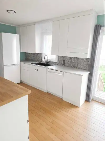 3 bedroom house with den with a fenced in backyard. Mostly finished basement with laundry room and s...