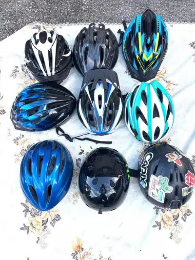bike helmet, kids and adults. $10-30 each. markham, View more