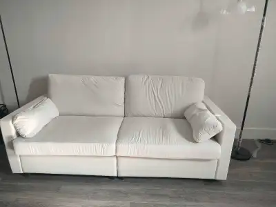 Sofa 77" white , View more