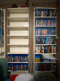 Wall mount media storage racks (3)