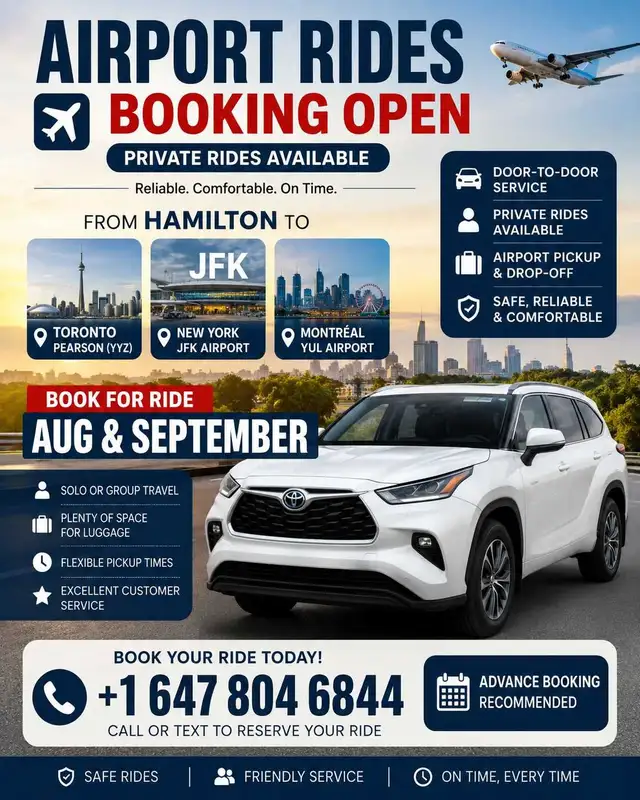 available Airport rides 