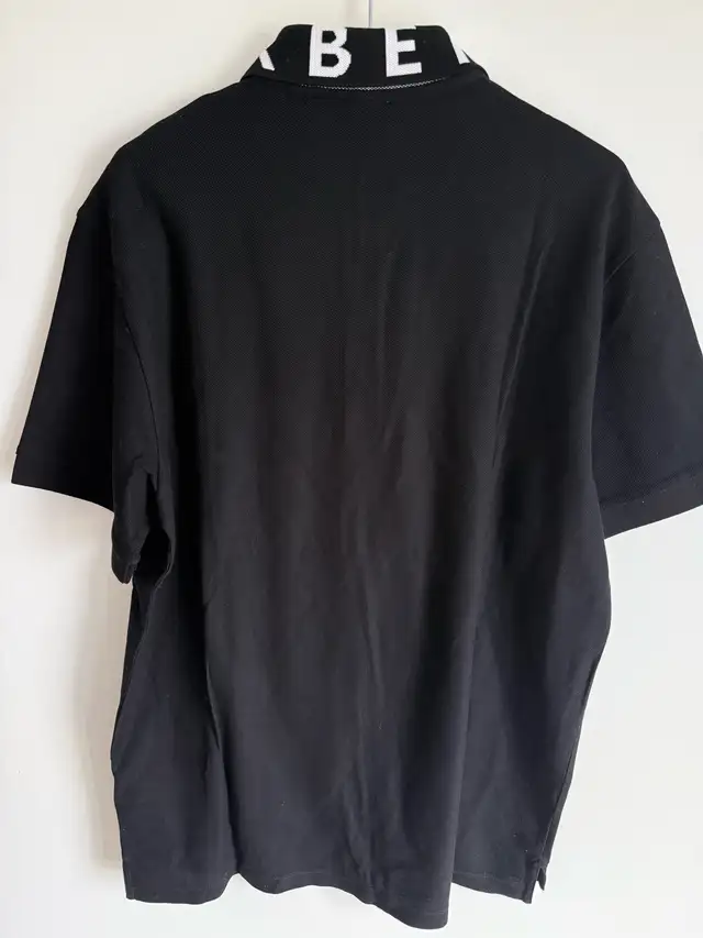 Burberry Men’s Black Polo Shirt Logo Collar Short Sleeve  in Men's in Markham / York Region - Image 3