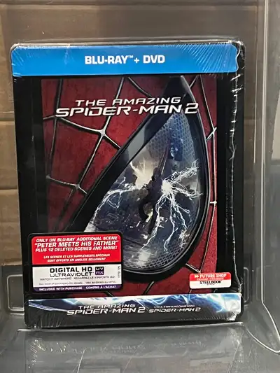 The Amazing Spider-Man 2 Steelbook Edition New / Sealed Blu-Ray : English and French DVD: English fo...