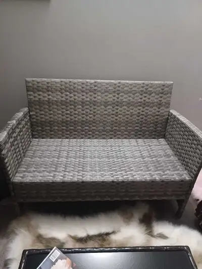 IN EXCELLENT CONDITION! 46" Long Dark and light grey mixed * FITTED WINTER COVER COMES WITH! GREY CO...