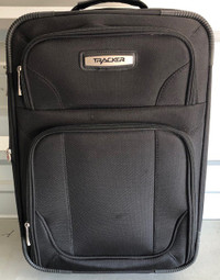 Tracker Softsided Wheeled Suitcase Black EUC