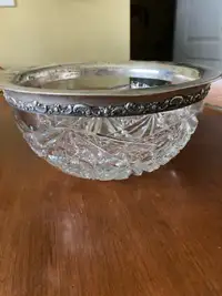 Vintage /Antique Silver Rim Bowl