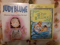 Judy blume and wind in the willows
$2 each