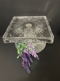 Godinger Crystal Pecestal  Cake Plate