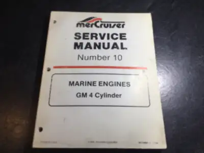 1985-1989 Mercury Mercruiser Marine Engines GM 4-Cylinder Workshop Service Repair Manual #10 Mercury...