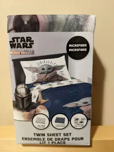 Star wars The Mandalorian sheet set twin brand new