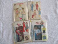 4 anciens patrons de couture (Olds Sewing Pattern)