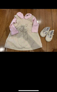 12m pink Bruin dress with shoes 