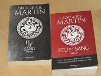 GEORGE R.R. MARTIN -duo --SÉRIE  COMPLÈTE FEU ET SANG