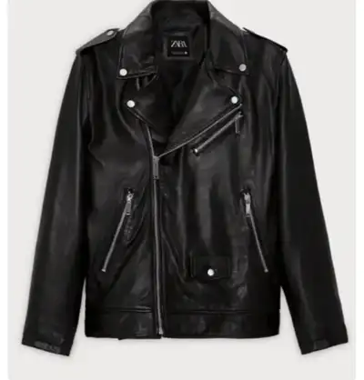 Biker Jacket  Racer Bomber Aviator! Size L, View more
