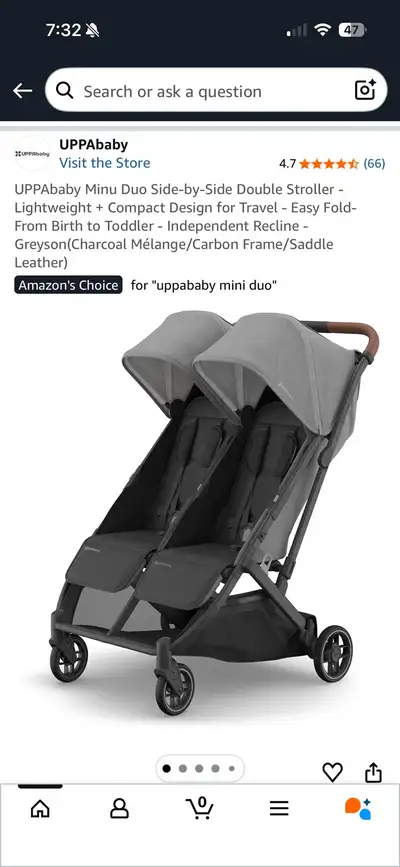 Uppa Baby Minu Duo Travel Stroller , View more