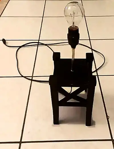 Black Heavy Lamp, View more