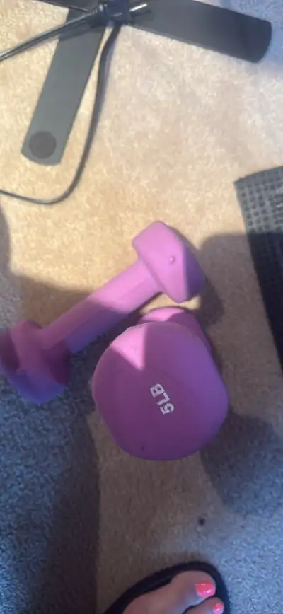 5 lbs dumbell set — gym equipment — weight training, View more
