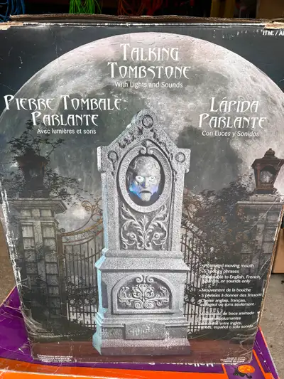Talking Tombstone - Halloween prop, View more