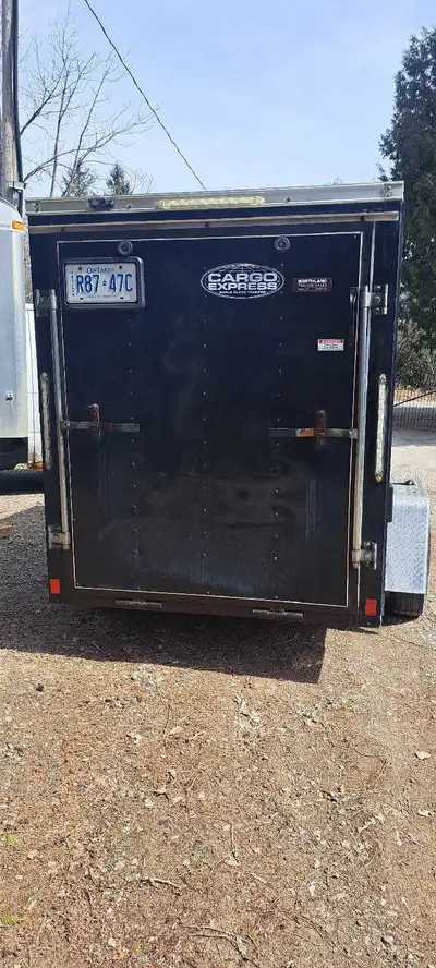 2018 enclosed trailer 5FT. wide 5.5FT. high 10FT. long plus V. with ramp. 3500lb axel .$4200 . No ho...