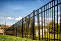 Ligne de clôture ornementale industrielle de 144 pieds 7'×5'