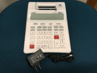 Canon 12 Digit Desktop Printing Calculator P23-DHV G AC Adapter!