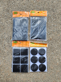 Brand New Packages of Black Felt Pads - 25 Packages