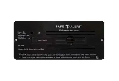 BRAND NEW Safe-T-Alert Black RV Propane Alarm 30-442 P -Excellent Condition Never Used -New in SEALE...