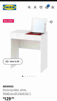 Ikea dressing table with mirror