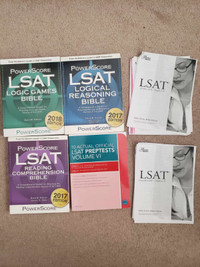 Various LSAT Textbooks + Practice tests PLEASE READ DESCRIPTION