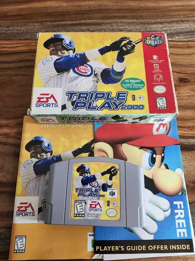 N64 Triple Play 2000 baseball, View more
