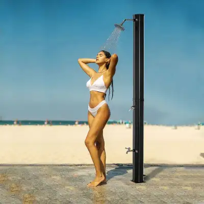 7ft Outdoor Solar Heated Shower with 360 Rotating Shower Head, View more