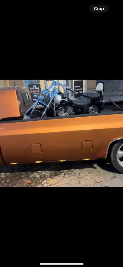 Custom bike from a old friend of mine He owned it since new and his friend - wild turkey choppers di...