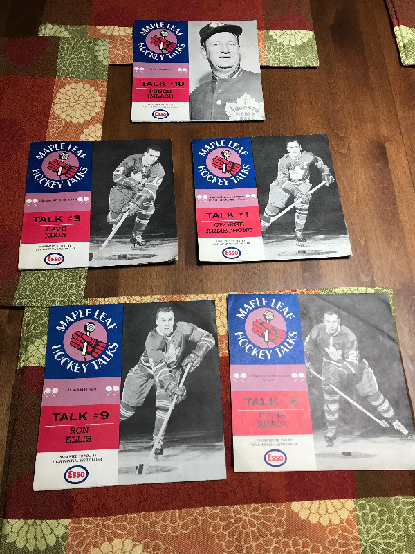 4 VINTAGE ESSO HOCKEY TALKS MAPLE LEAFS ALBUMS ELLIS SHACK PUNCH in Arts & Collectibles in Mississauga / Peel Region