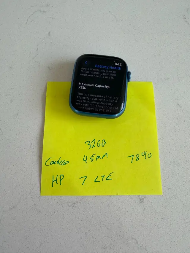 Apple Watch Series 7 Blue in Cell Phones in Winnipeg - Image 5