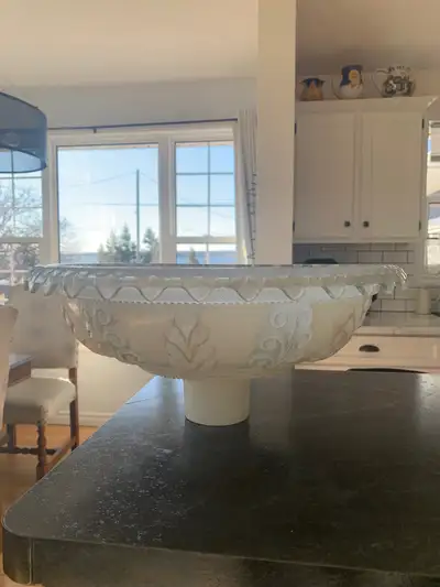 15" Vintage Embossed Torchiere Floor Lamp Shade, View more