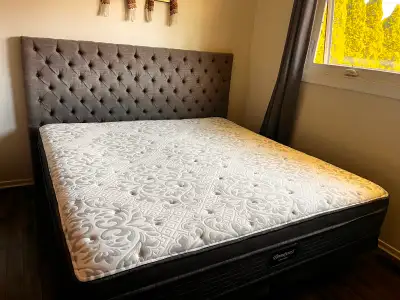 King bed, boxspring Head board, frame, View more