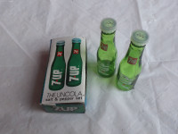 Vintage 7 up Soda Bottle Salt and Pepper Shakers