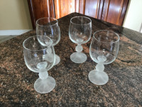 BELFOR BOHEMIA CRYSTAL wine glasses