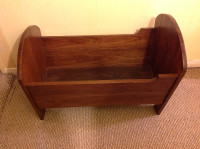 Solid Wood Cradle For Decor / Storage