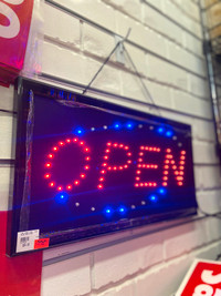 Open Led signs REG $50 SALE $40